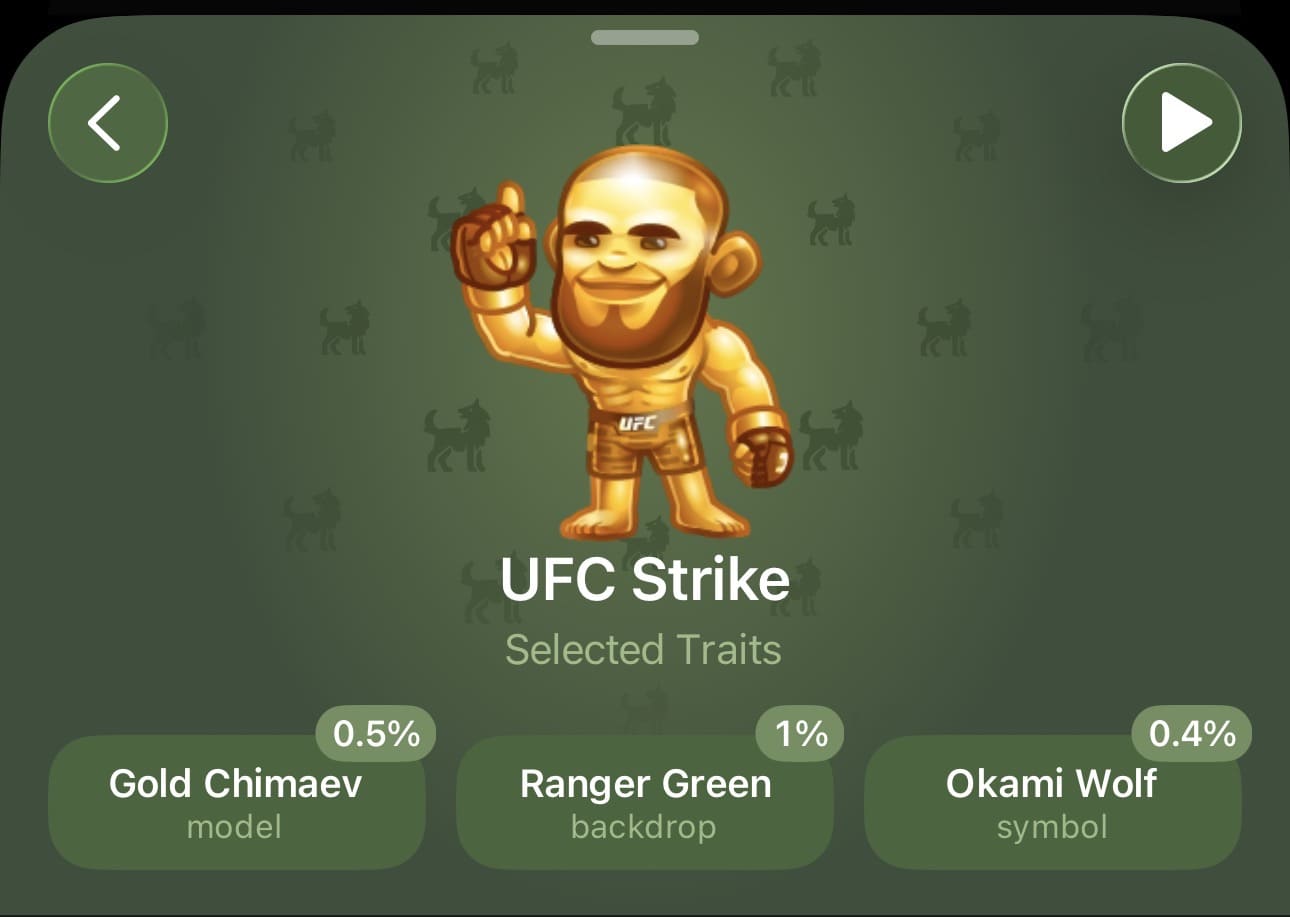 Ультра-редкие модели UFC Strike